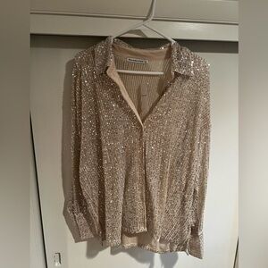 Abercrombie Sequin Top NWT